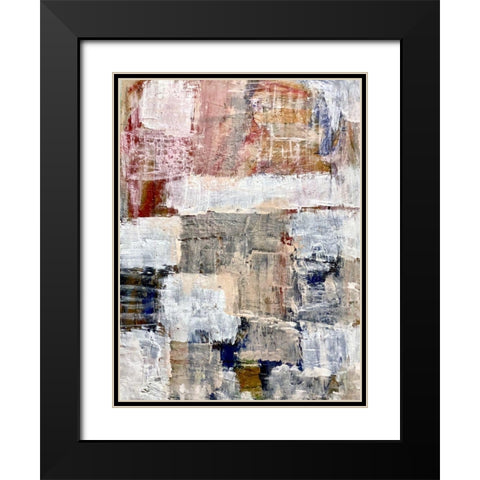 Evolving Colors Black Modern Wood Framed Art Print with Double Matting by Spina, Phyllis