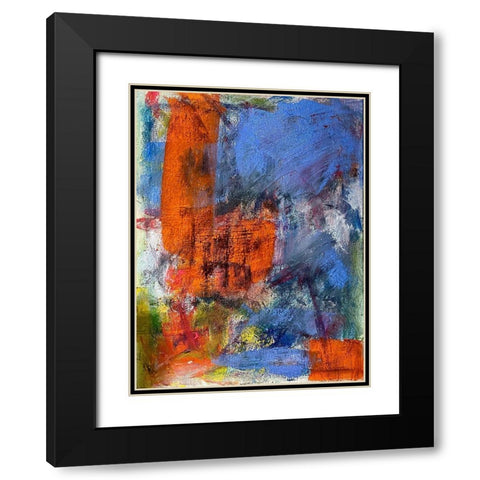 Tree House Black Modern Wood Framed Art Print with Double Matting by Spina, Phyllis