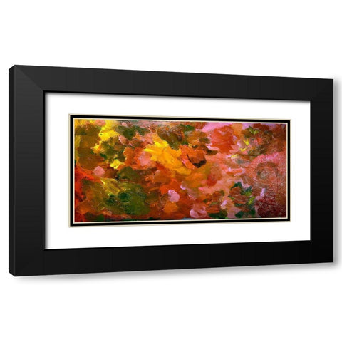 Writing on the Wall Black Modern Wood Framed Art Print with Double Matting by Spina, Phyllis