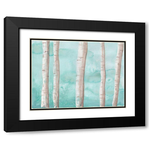 Through The Trees Black Modern Wood Framed Art Print with Double Matting by Varacek, Pam
