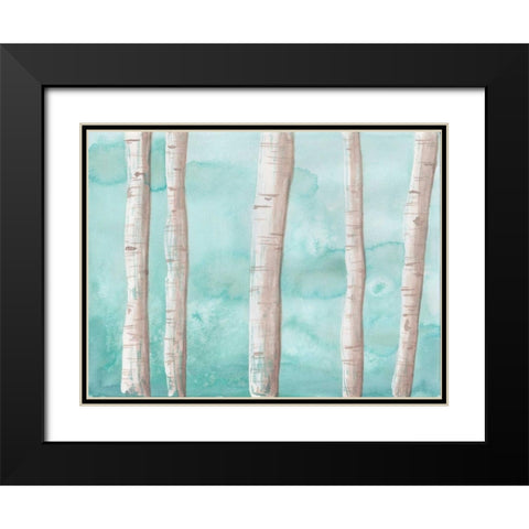 Through The Trees Black Modern Wood Framed Art Print with Double Matting by Varacek, Pam