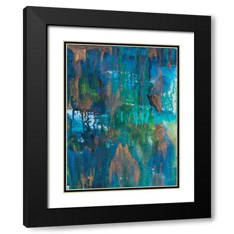 Contemporary Wash 2 Black Modern Wood Framed Art Print with Double Matting by Varacek, Pam