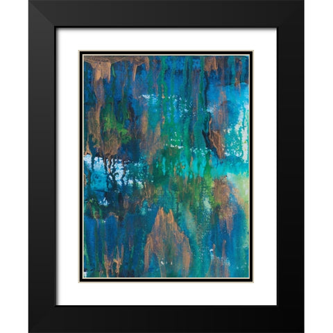 Contemporary Wash 2 Black Modern Wood Framed Art Print with Double Matting by Varacek, Pam