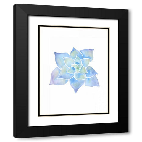 Inspiring Lotus Black Modern Wood Framed Art Print with Double Matting by Varacek, Pam
