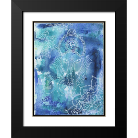 Great Deity Black Modern Wood Framed Art Print with Double Matting by Varacek, Pam