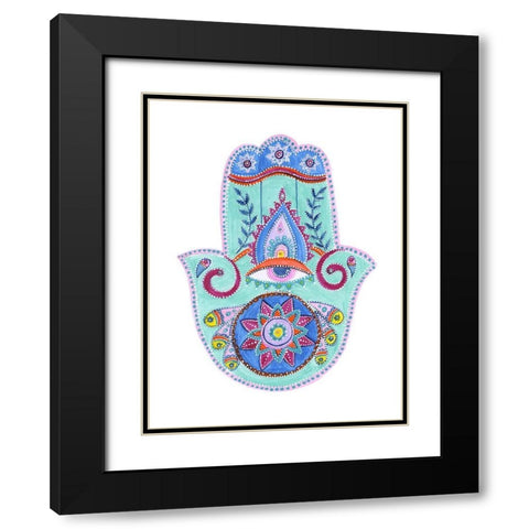 Buddha Palm Black Modern Wood Framed Art Print with Double Matting by Varacek, Pam