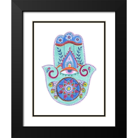 Buddha Palm Black Modern Wood Framed Art Print with Double Matting by Varacek, Pam