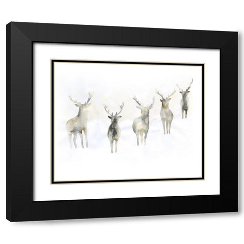 Strength Of The Pack Black Modern Wood Framed Art Print with Double Matting by Varacek, Pam