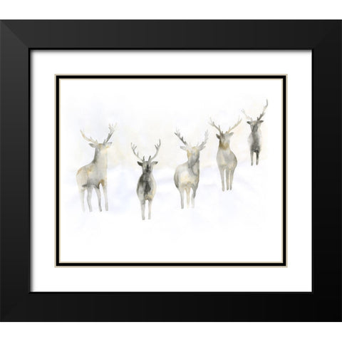 Strength Of The Pack Black Modern Wood Framed Art Print with Double Matting by Varacek, Pam