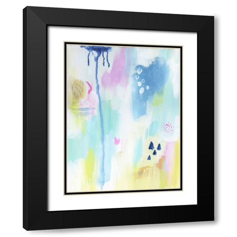 Energetic Assumption 1 Black Modern Wood Framed Art Print with Double Matting by Varacek, Pam
