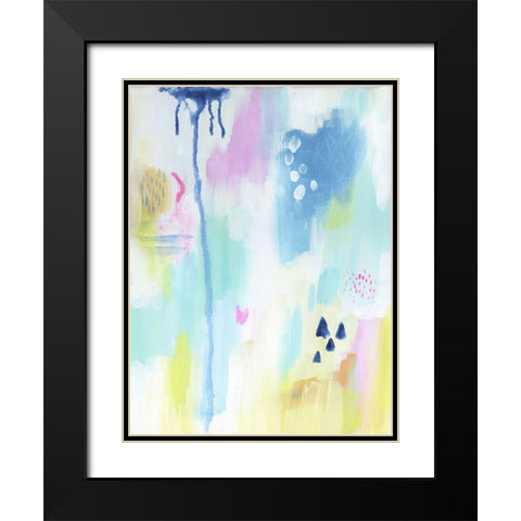 Energetic Assumption 1 Black Modern Wood Framed Art Print with Double Matting by Varacek, Pam