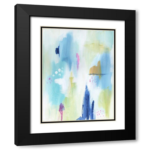 Energetic Assumption 5 Black Modern Wood Framed Art Print with Double Matting by Varacek, Pam