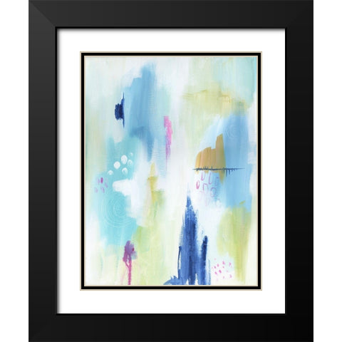 Energetic Assumption 5 Black Modern Wood Framed Art Print with Double Matting by Varacek, Pam