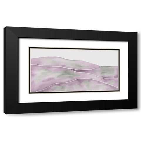 Lavender Seas 1 Black Modern Wood Framed Art Print with Double Matting by Varacek, Pam