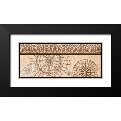Wonders Of The World Black Modern Wood Framed Art Print with Double Matting by Allen, Candace