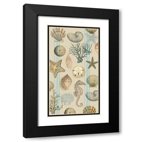 Beach Comber Main Black Modern Wood Framed Art Print with Double Matting by Lula Bijoux and Company