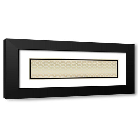 Hello Beautiful Pattern IVORY Black Modern Wood Framed Art Print with Double Matting by Allen, Candace
