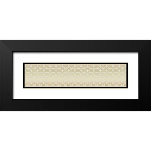 Hello Beautiful Pattern IVORY Black Modern Wood Framed Art Print with Double Matting by Allen, Candace