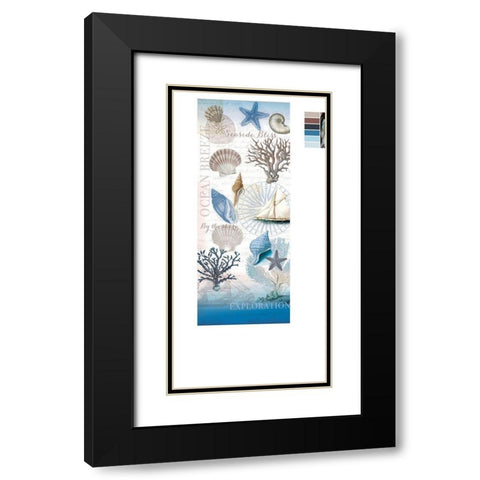 By The Seashore Black Modern Wood Framed Art Print with Double Matting by Allen, Candace