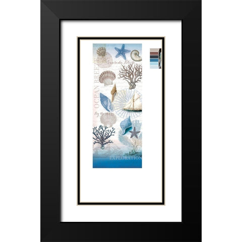 By The Seashore Black Modern Wood Framed Art Print with Double Matting by Allen, Candace