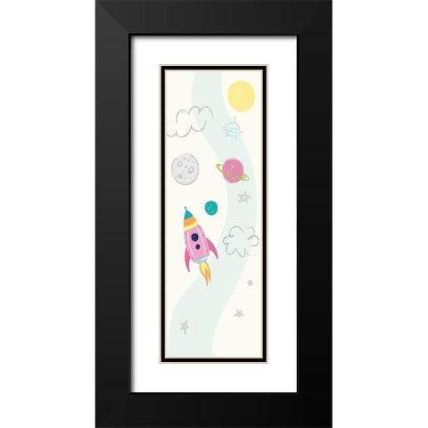 Exploring Rocket Black Modern Wood Framed Art Print with Double Matting by Lula Bijoux and Company