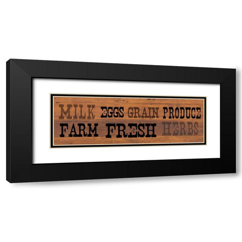 Farm Fresh 2 Black Modern Wood Framed Art Print with Double Matting by Lula Bijoux And Company