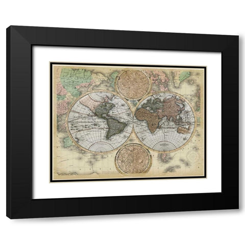 Ancient World Traveler Black Modern Wood Framed Art Print with Double Matting by Allen, Candace