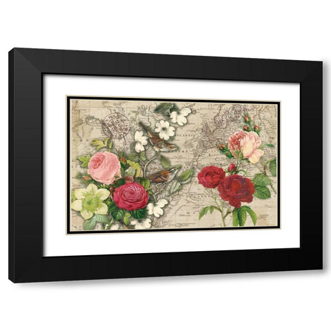 Atlas Bird Garden Black Modern Wood Framed Art Print with Double Matting by Allen, Candace