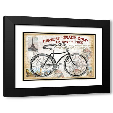 Bike Ride 1 Black Modern Wood Framed Art Print with Double Matting by Allen, Candace