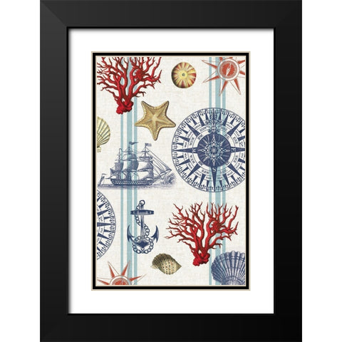 Nautical Main Black Modern Wood Framed Art Print with Double Matting by Allen, Candace