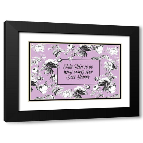 Happy Soul Black Modern Wood Framed Art Print with Double Matting by Allen, Candace