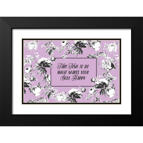 Happy Soul Black Modern Wood Framed Art Print with Double Matting by Allen, Candace