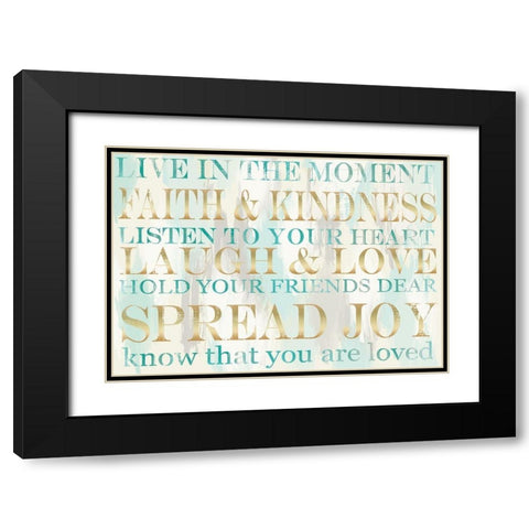 Live Inspiration 2 Black Modern Wood Framed Art Print with Double Matting by Allen, Candace