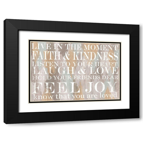 Live Inspiration 3 Black Modern Wood Framed Art Print with Double Matting by Allen, Candace