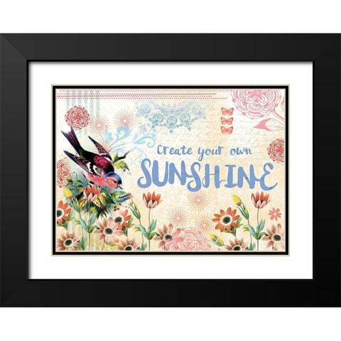 Sunshine Day Black Modern Wood Framed Art Print with Double Matting by Allen, Candace