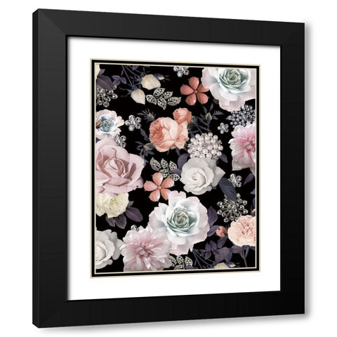 Gem Eufloria 2 Black Modern Wood Framed Art Print with Double Matting by Allen, Candace