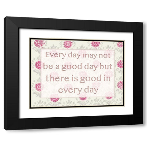 Good Days 1 Black Modern Wood Framed Art Print with Double Matting by Lula Bijoux and Company
