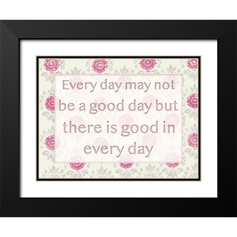 Good Days 1 Black Modern Wood Framed Art Print with Double Matting by Lula Bijoux and Company
