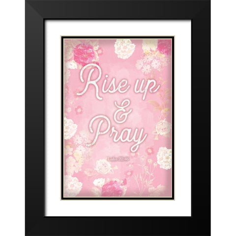 Religious 2 Black Modern Wood Framed Art Print with Double Matting by Lula Bijoux and Company