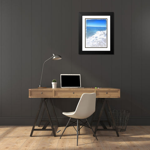 Blue Skies Black Modern Wood Framed Art Print with Double Matting by Lula Bijoux and Company