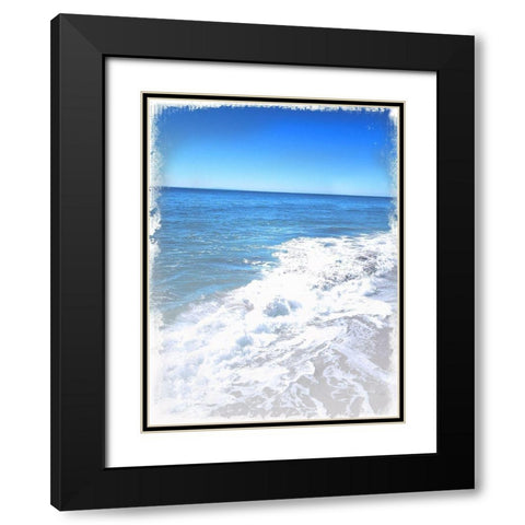 Blue Skies Black Modern Wood Framed Art Print with Double Matting by Lula Bijoux and Company