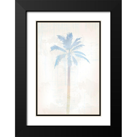 Beach Palm 2 Black Modern Wood Framed Art Print with Double Matting by Lula Bijoux and Company