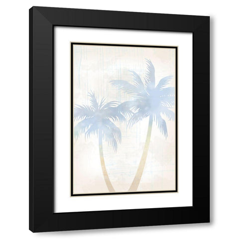 Beach Palm 3 Black Modern Wood Framed Art Print with Double Matting by Lula Bijoux and Company