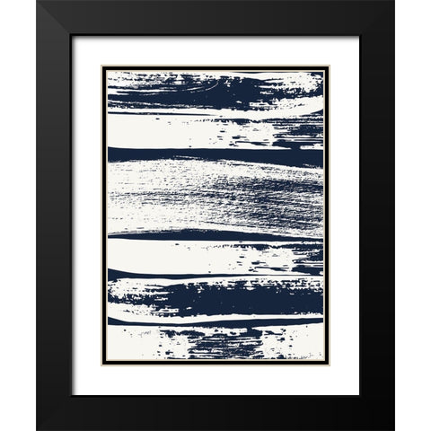 Drama Queen Stripes 1 Black Modern Wood Framed Art Print with Double Matting by Lula Bijoux And Company