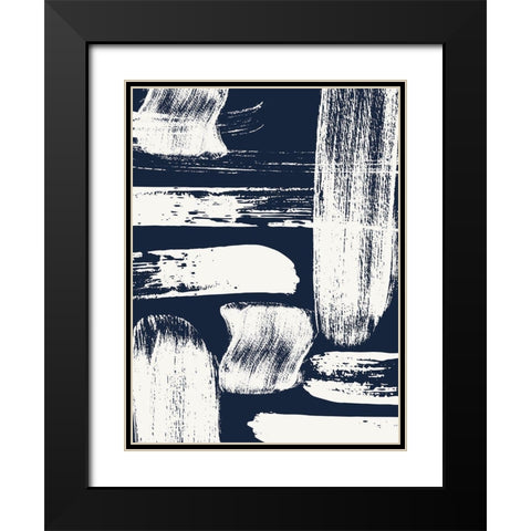 Drama Queen Stripes 2 Black Modern Wood Framed Art Print with Double Matting by Lula Bijoux And Company