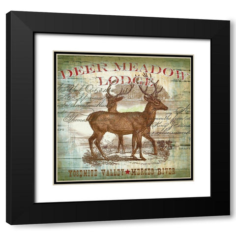 Dear Meadow Black Modern Wood Framed Art Print with Double Matting by Allen, Candace