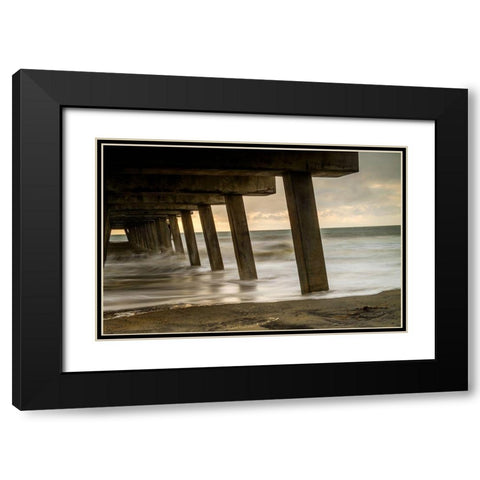 Nice View Black Modern Wood Framed Art Print with Double Matting by Taylor, Glenn