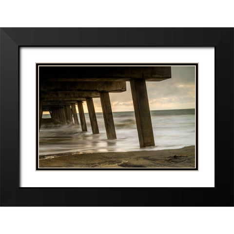 Nice View Black Modern Wood Framed Art Print with Double Matting by Taylor, Glenn