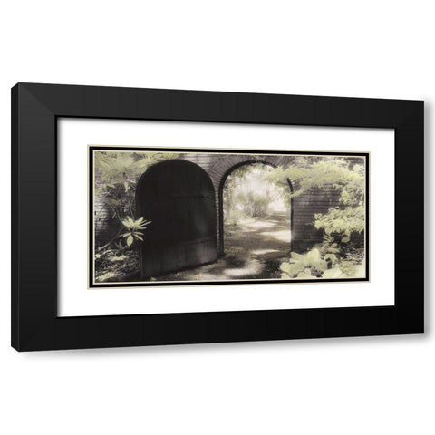 Garden Gate Black Modern Wood Framed Art Print with Double Matting by Poinski, Dianne