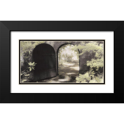 Garden Gate Black Modern Wood Framed Art Print with Double Matting by Poinski, Dianne